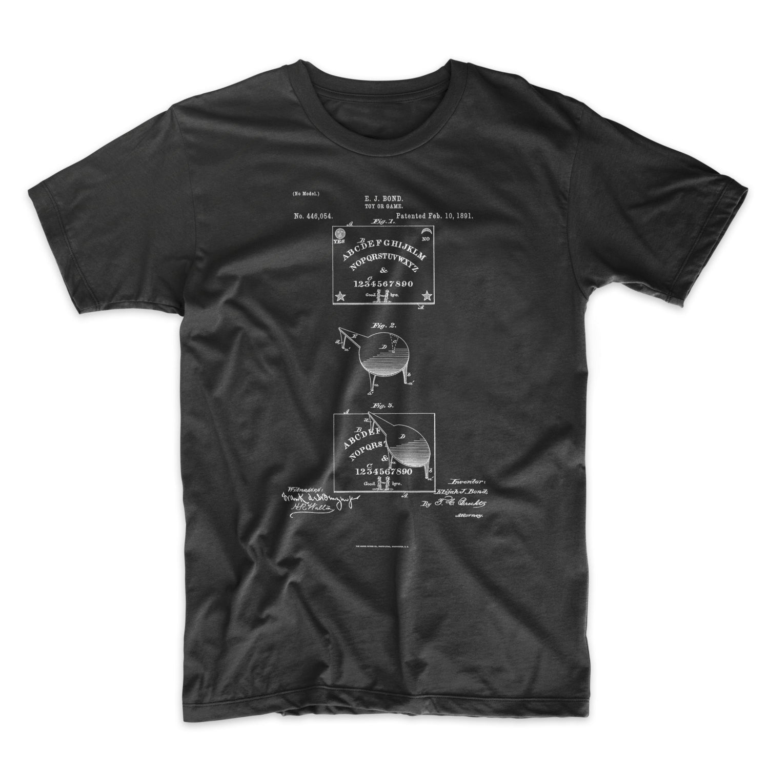 Ouija Board Patent T-shirt - Mighty Circus