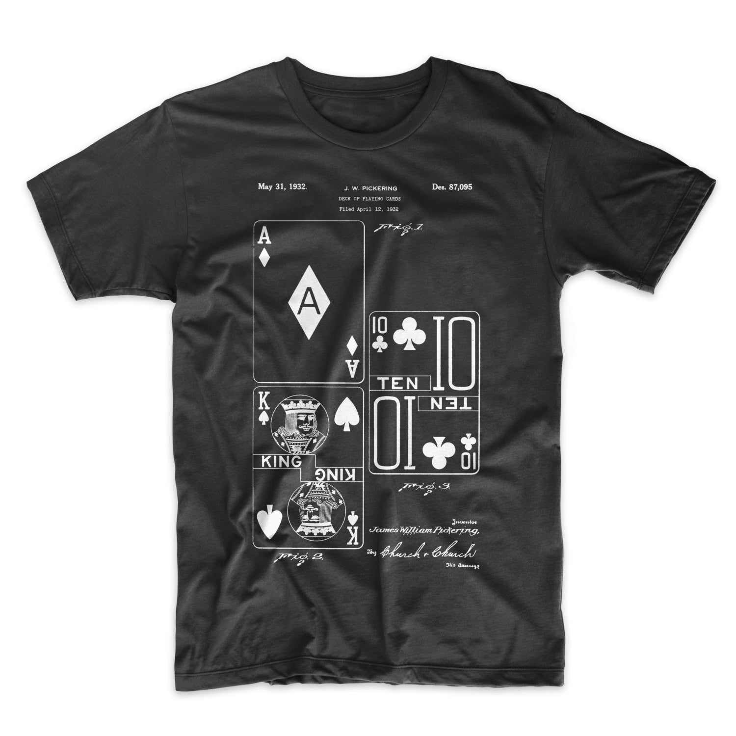 Playing Cards Patent T-Shirt - Mighty Circus