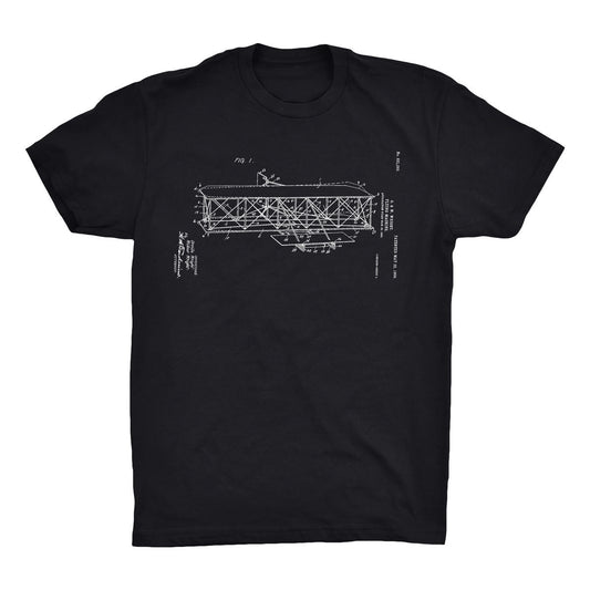 Flying Machine Patent T-Shirt - Mighty Circus