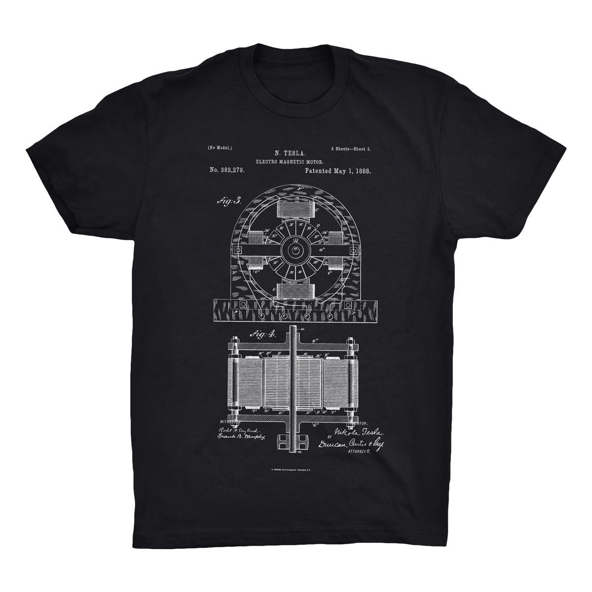 Electro Motor Patent T-Shirt - Mighty Circus
