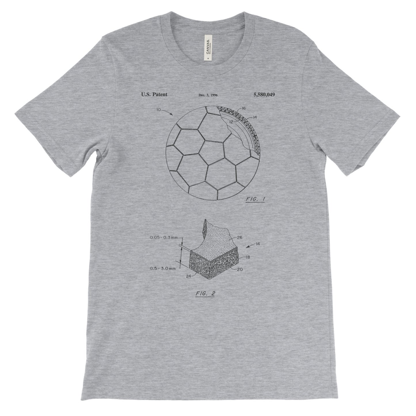 Soccer Ball Patent T-Shirt - Mighty Circus