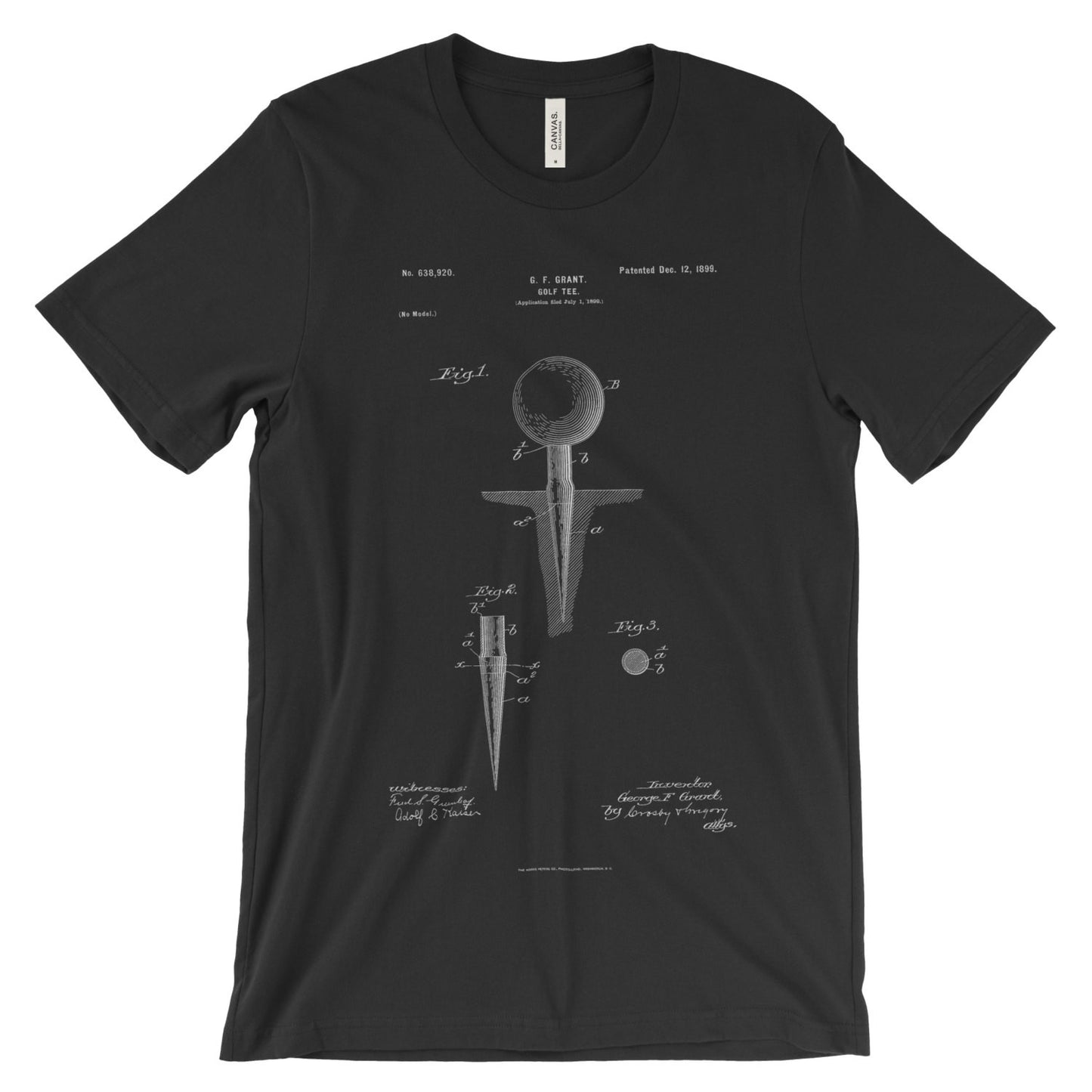 Golf Tee Patent T-Shirt - Mighty Circus