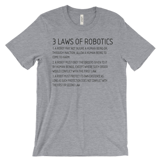 Three Laws of Robotics T-Shirt - Mighty Circus