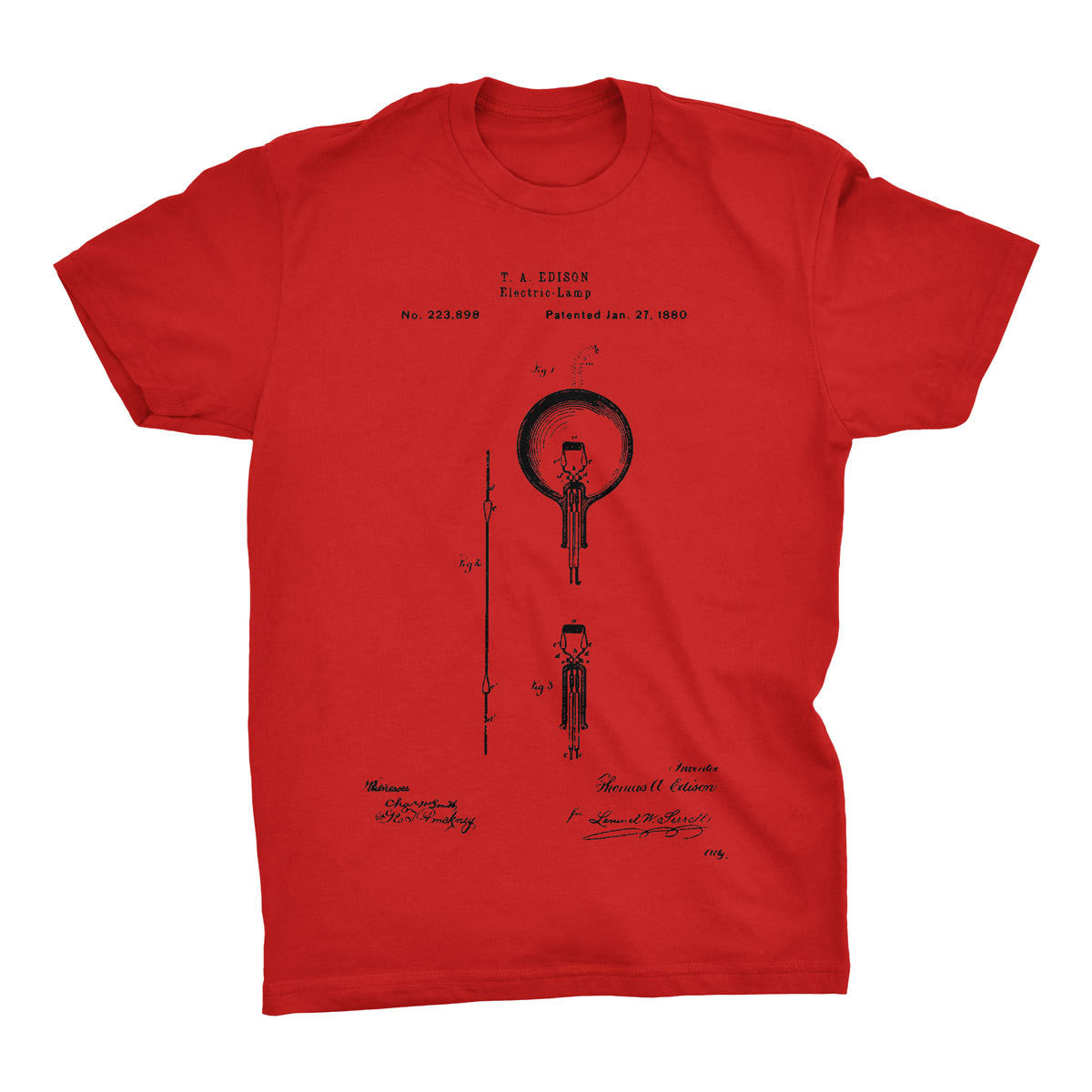 Light Bulb Patent T-Shirt - Mighty Circus