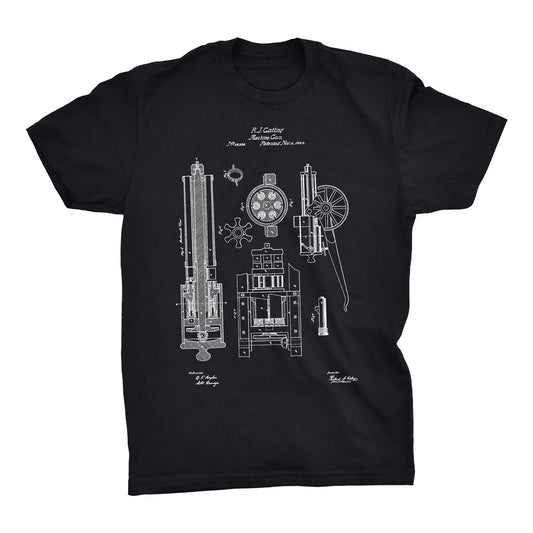 Machine Gun Patent T-Shirt - Mighty Circus