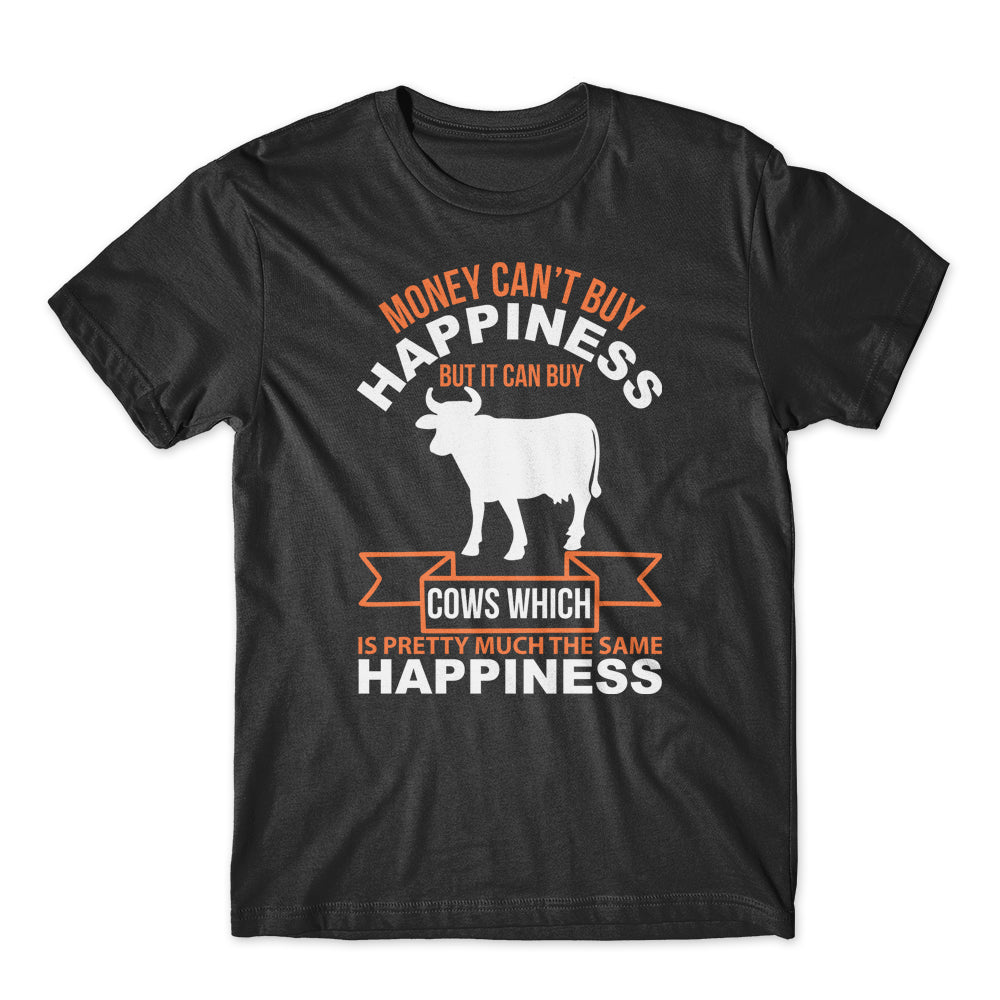 Money Can’t Buy Happiness T-Shirt 100% Cotton Premium Tee