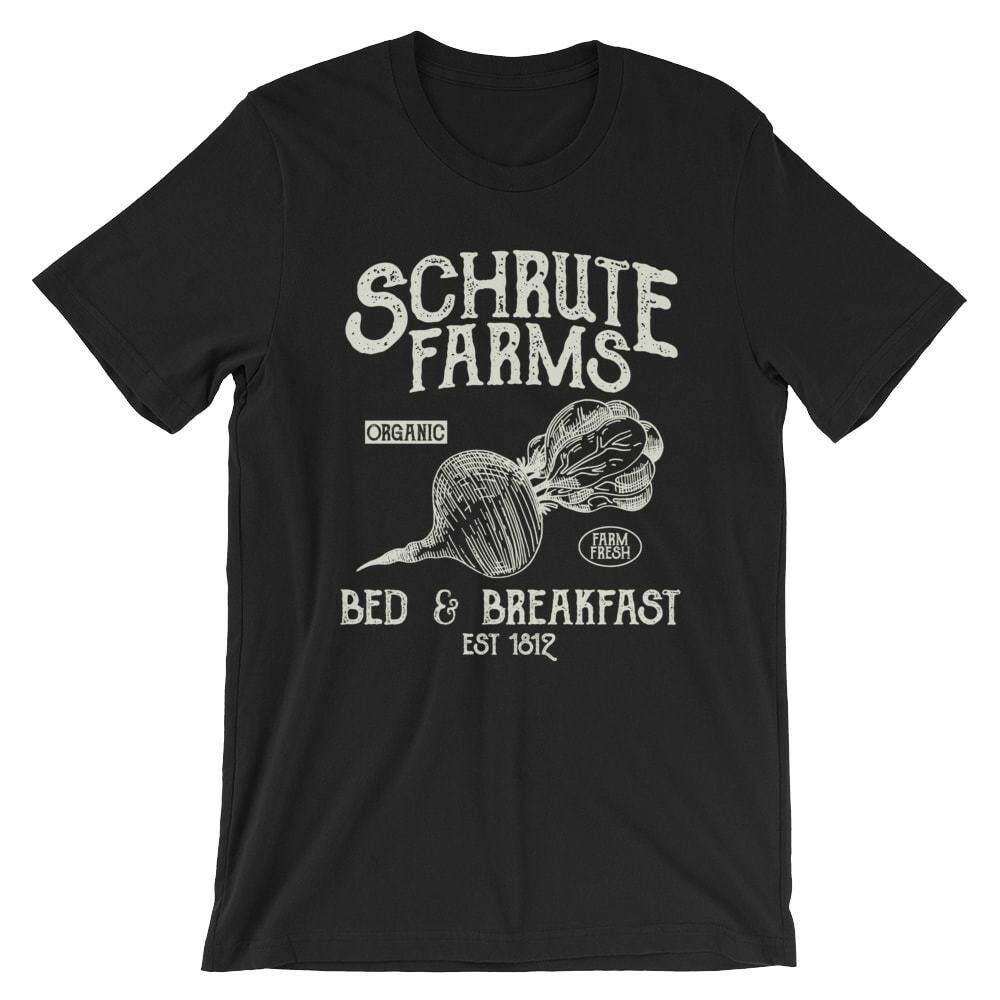 Schrute Farms T-Shirt 100% Cotton Premium Tee NEW