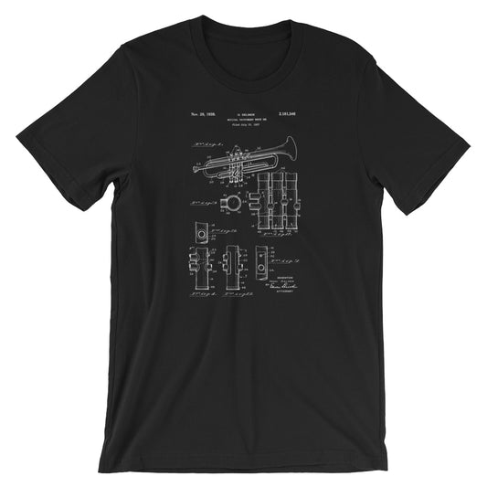 Trumpet Patent T-Shirt - Mighty Circus