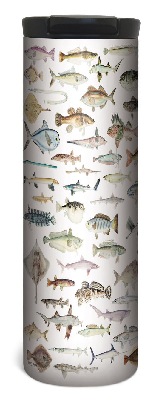 Fish Mug - 17 Ounce Double Wall Vacuum Insulated Stainless Steel